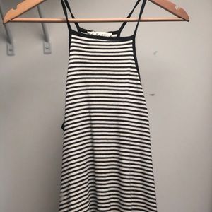 Grey and White Swing High Neck Tank